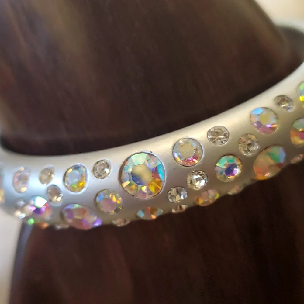 Irridescent Rhinestone Bangle